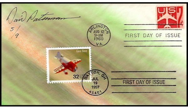 3142 Peterman, David; hpd; Gee Bee single on C51 FDC
