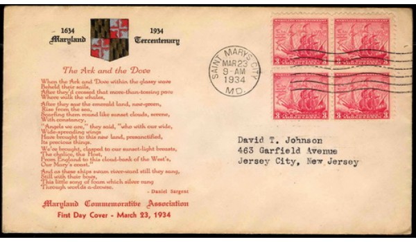 0736 P16 Maryland Commemorative Association; First