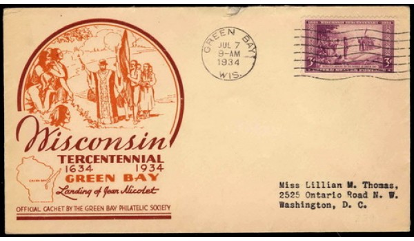 0739 P22b Green Bay Philatelic Society; First