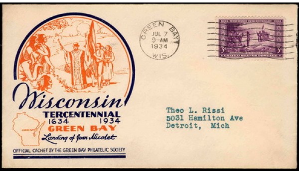 0739 P22f Green Bay Philatelic Society; First