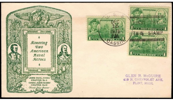 0790 P23 Comm. John Barry Chapter #19, USCS; First