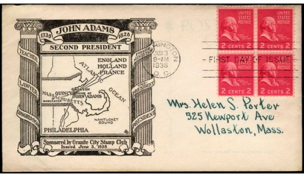 0806 P69 Granite City Stamp Club; First; Cachet 2