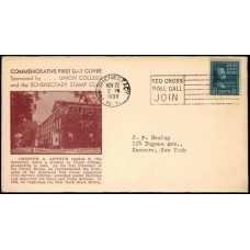 0826 P33 Union College - Schenectady Stamp Club; First