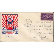 0855 P60a Cooperstown Centennial Committee; First; with fold-out brochure of Cooperstown 0855 P60a Cooperstown Centennial Committee; First; with fold-out brochure of Cooperstown