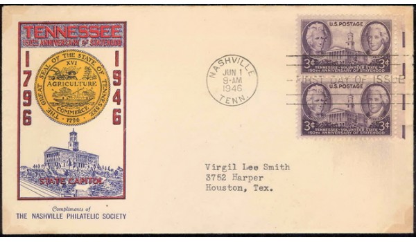 0941 M20 Nashville Philatelic Society; First