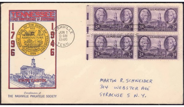 0941 M20 Nashville Philatelic Society; First