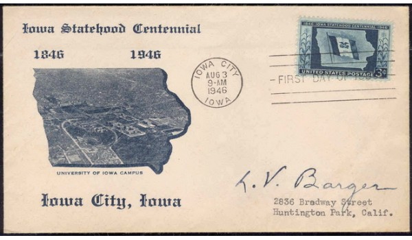 0942 M33 Hawkeye Stamp Company; First