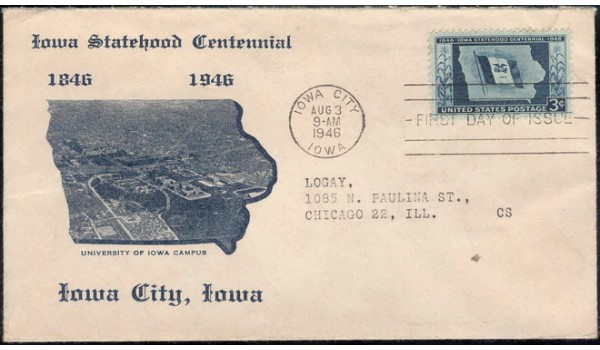 0942 M33 Hawkeye Stamp Company; First