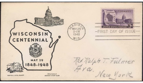 0957 M9 Madison Stamp Club; First