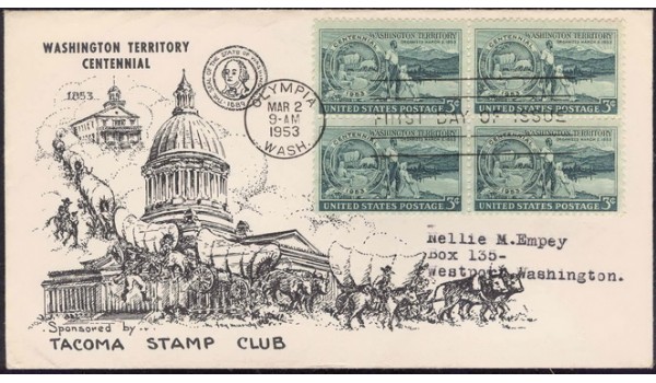 1019 M29 Tacoma Stamp Club; First