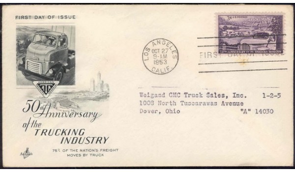 1025 NIM GMC Truck & Coach Division; First; with advertising enclosure