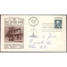 1048 NIM Boston Philatelic Society; First; with enclosure 1048 NIM Boston Philatelic Society; First; with enclosure