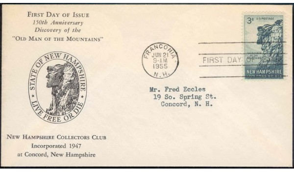 1068 M22 New Hampshire Collectors Club; First