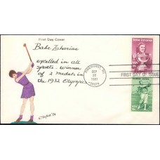 1932 Slyter; Babe Zaharias; Golf; hpd