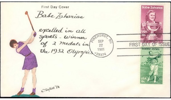 1932 Slyter; Babe Zaharias; Golf; hpd