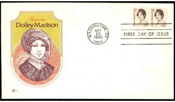 1822 Cover Craft Cachets, Dolley Madison