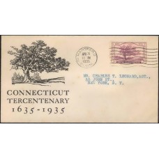 0772 P25 Travelers Insurance Company; Connecticut Tercentenary; Hartford, CT; First