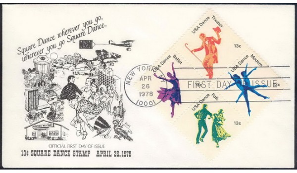 1752a RHS (Spence); First; with enclosure; first of two designs; American Dance