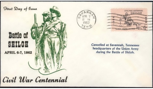 1179 M17 Centennial Covers; thm; UO Savannah, TN 11am MC; Shiloh Civil War
