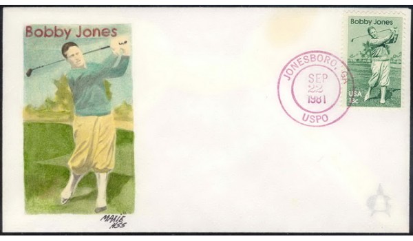 1933 Andrews-Maxie; hpd; UO Jonesboro, GA USPO CDS; Bobby Jones Golf