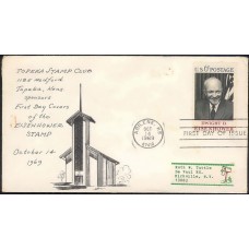 1383 Topeka Stamp Club; Abilene, TX; President Dwight Eisenhower 1383 Topeka Stamp Club; Abilene, TX; President Dwight Eisenhower