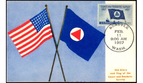 1088 NIM Tulane; PPC Colorart Card; Coast and Geodetic Survy [USGS]