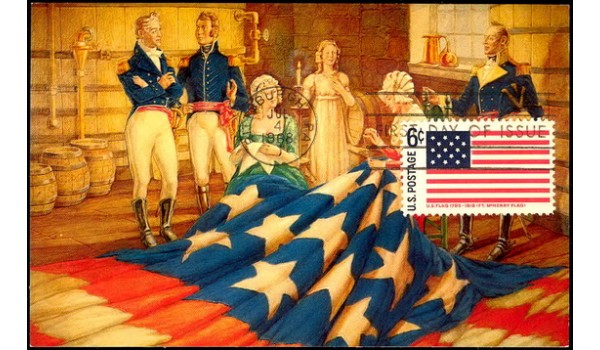 1346 NIM H. S. Crocker Company; PPC; Fort McHenry Flag