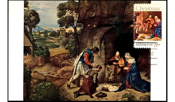 1444 National Gallery of Art; PPC; The Adoration of The Shepherds