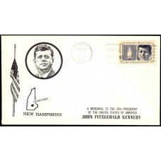 1246 Billerth; First; UO Concord, NH; SMC PM; JFK Kennedy; Cancel is readable