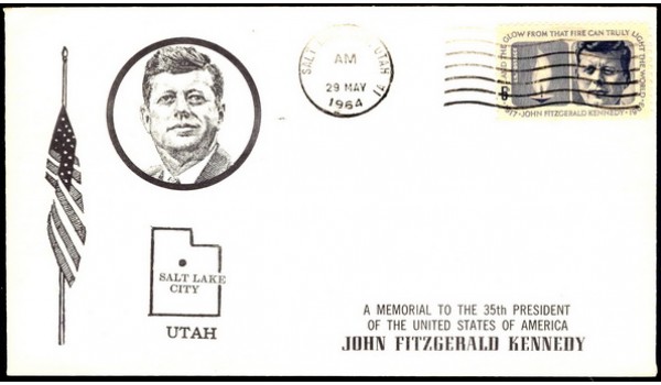 1246 Billerth; First; UO Salt Lake City, UT; MC AM; JFK Kennedy; cancel is readable
