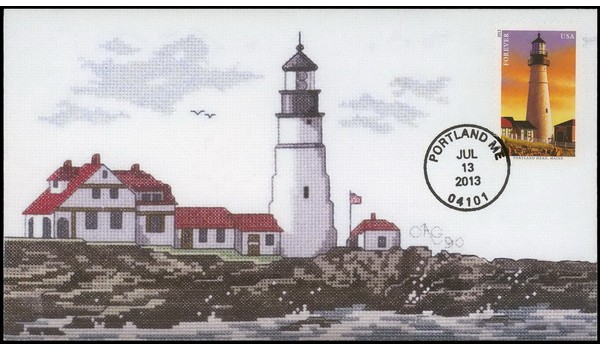 #4791 cagarts; C2; New England Lighthouses - Portland Head Light, Maine