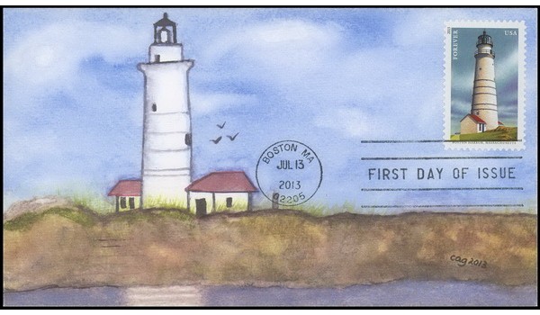 #4793 cagarts; C1; New England Lighthouses - Boston Harbor, Massachusetts