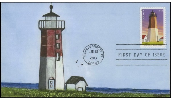 #4794 cagarts; C1; New England Lighthouses - Point Judith, Rhode Island