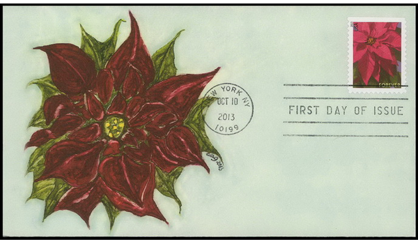 #4816 cagarts; C1; Christmas Poinsettia