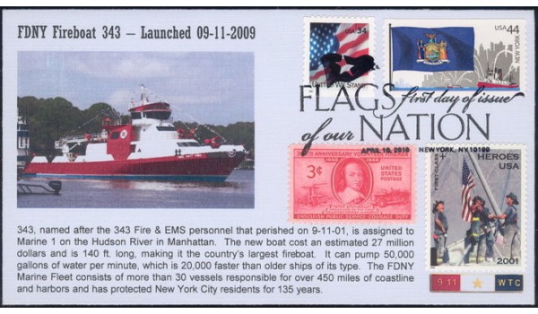 #4310 FOON IV; C6; New York; FDNY Fireboat #343; Combo